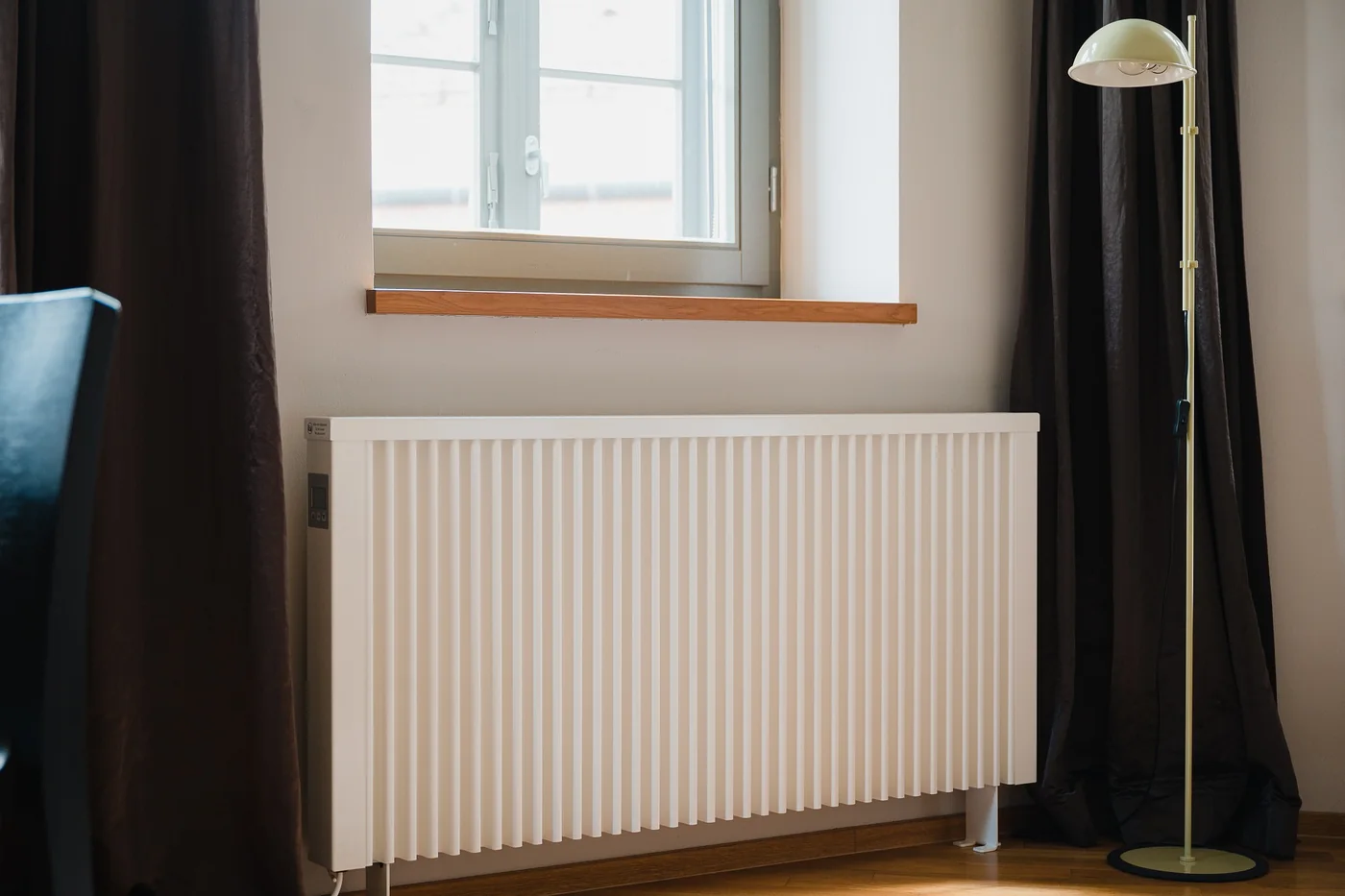 Radiateur dans une piece renovee